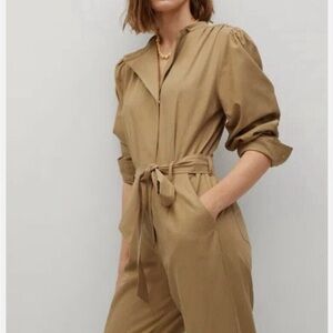 Mango Tan Jumpsuit